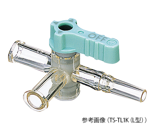 （分割）三方活栓　テルフュージョン　L型　180°　緑　1パック（10個入）　TS-TL1K