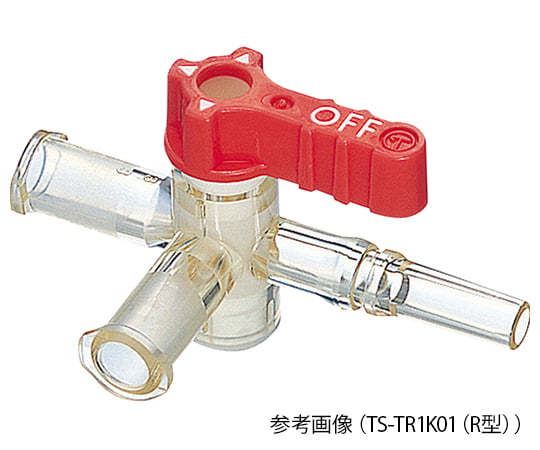 三方活栓 テルフュージョン R型 360° 赤 1箱（50個入）　TS-TR1K01