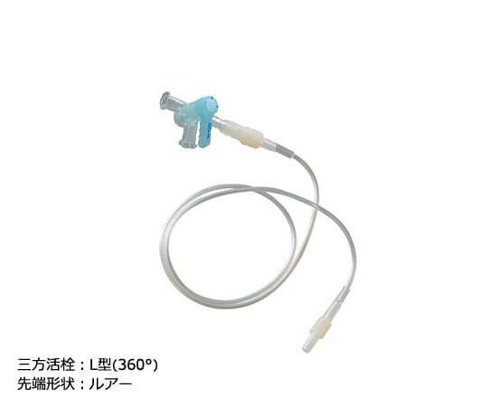7-4735-04-51 （分割）延長チューブ（三方活栓付き） L型180