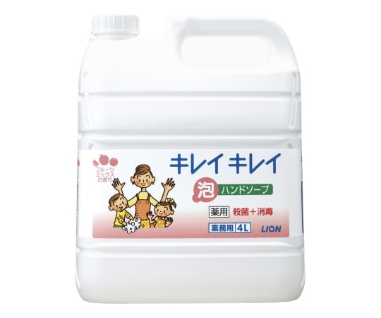 キレイキレイ薬用泡ハンドソープ フルーツミックス 4L×3入