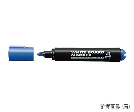 7-5157-03 ホワイトボード用マーカー 中字丸芯 青 PM-B102NB