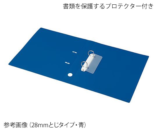 7-5191-05 Dリングファイル（K2） 黄緑 K2ﾌ-CD420YG