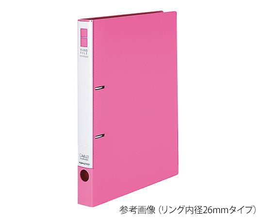 7-5194-04 リングファイル（スリムスタイル） ピンク ﾌ-URF430P