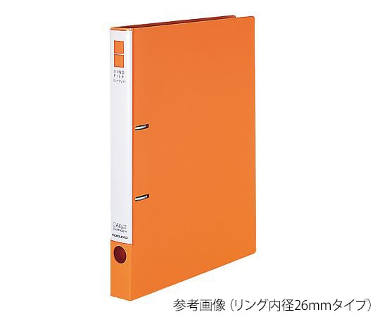 7-5194-08 リングファイル（スリムスタイル） オレンジ ﾌ-URF430YR