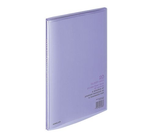 7-5213-06 クリヤーブック（キャリーオール・A4タテ） 紫 ﾗ-1V