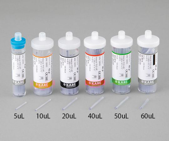 7-540-02　プラスチック製エンドトゥエンド毛細管（プレイン）　10μL　100本入 60700