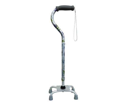 【非課税】ひまわり7-5475-02ささえ四点支持ステッキＲ０８００２【1本】(as1-7-5475-02)