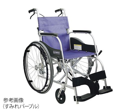 【非課税】カワムラサイクル7-5491-04軽量車いすＫＦ２２－４０ＳＢ№１０６【1台】(as1-7-5491-04)