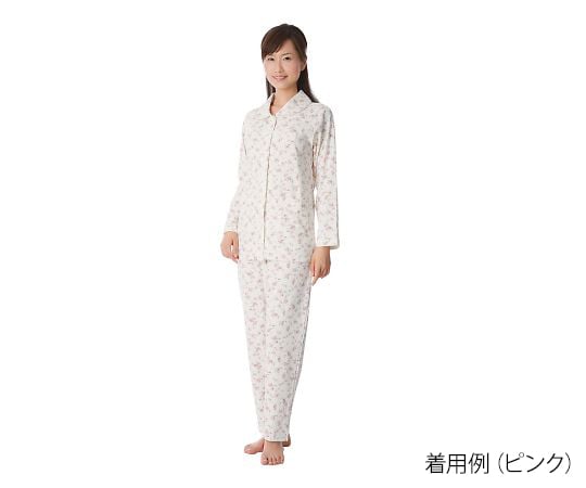 楽らくパジャマ柄タイプ（スムース）　婦人用　ピンク　M