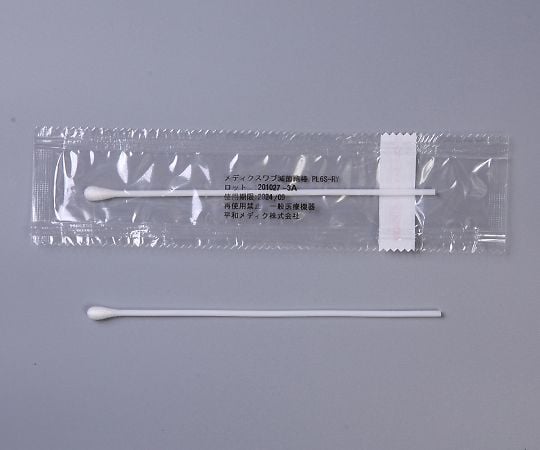 7-555-02 メディクスワブ滅菌綿棒（検体採取用） 咽頭用 100本入 PL6S-RY