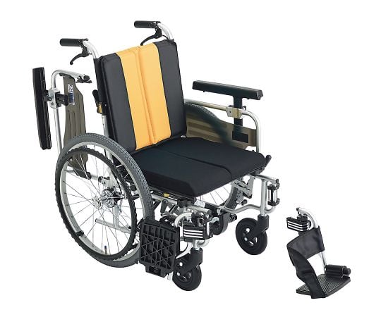 7-5734-03 車椅子 とまっティ イエロー MBY-41RB
