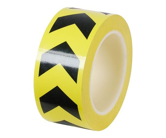 7-589-01 誘導ラインテープ（PET加工） 黄色/黒 T136-50A