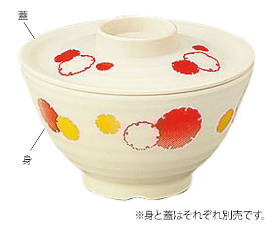 信濃化学工業7-5933-13業務用樹脂食器５００３－ＫⅡ飯椀（小）蓋【1個】(as1-7-5933-13)