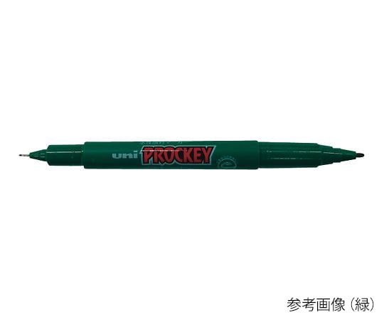 7-6032-03 プロッキー 極細・細字丸芯 黄緑 PM-120T.5