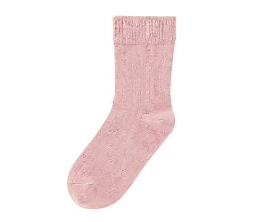 7-6128-01 名前の書ける靴下（すべり止め付） 婦人用 ピンク