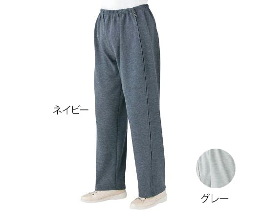 ケアファッション7-6135-02両脇全開スウェットパンツ３９０２０－１２【1本】(as1-7-6135-02)