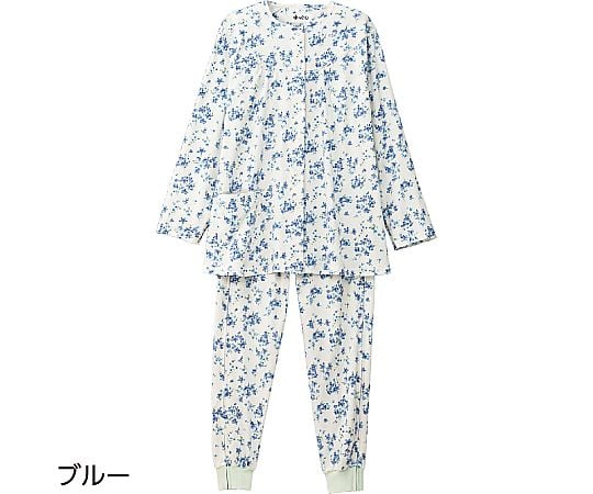 フルオープンパジャマ（婦人用）　ブルー　S
