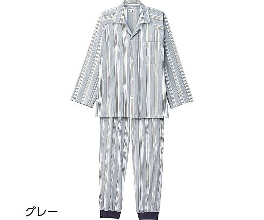フルオープンパジャマ（紳士用）　グレー　M