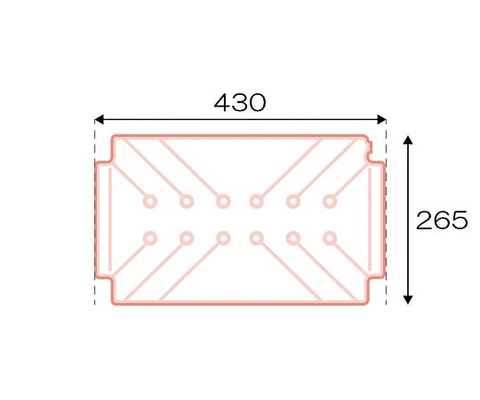 7-6242-01 温熱用ホットパック Lタイプ（長方形） 61007