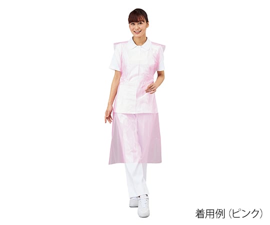 ナビス(アズワン)7-6263-03プロシェア業務用エプロンピンク【1ケース(100枚×10箱入)】(as1-7-6263-03)