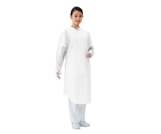 ナビス(アズワン)7-6264-01プロシェアエプロン白【1箱(30枚入)】(as1-7-6264-01)