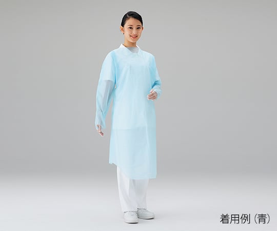 ナビス(アズワン)7-6264-02プロシェアエプロンスカイブルー【1箱(30枚入)】(as1-7-6264-02)