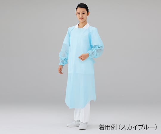 ナビス(アズワン)7-6265-02プロシェアエプロンスカイブルー【1箱(30枚入)】(as1-7-6265-02)