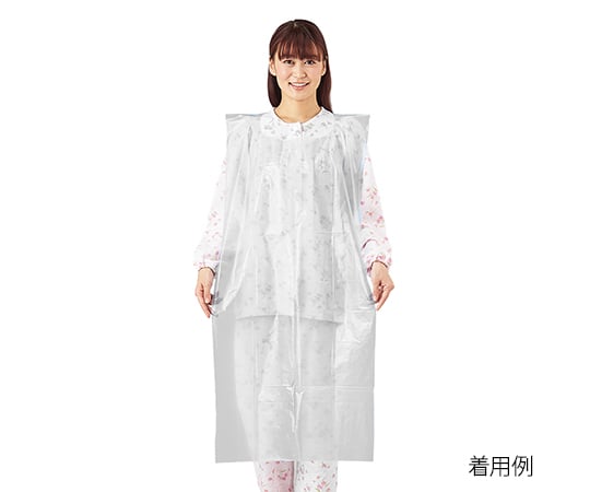 ナビス(アズワン)7-6266-01プロシェア食事用ＰＥエプロン白【1箱(50枚入)】(as1-7-6266-01)