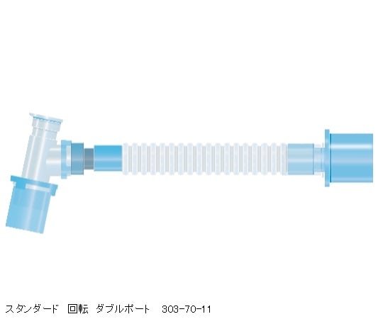 カテーテルマウント スタンダード 回転 ダブルポート 1箱（25個入）　303-70-11