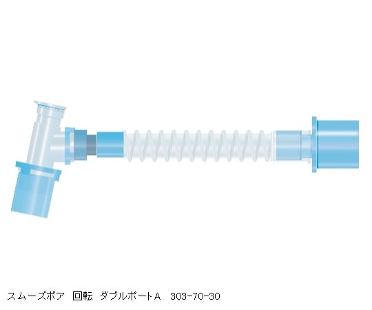 7-6408-05 カテーテルマウント スムーズボア 回転 ダブルポートA 303-70-30