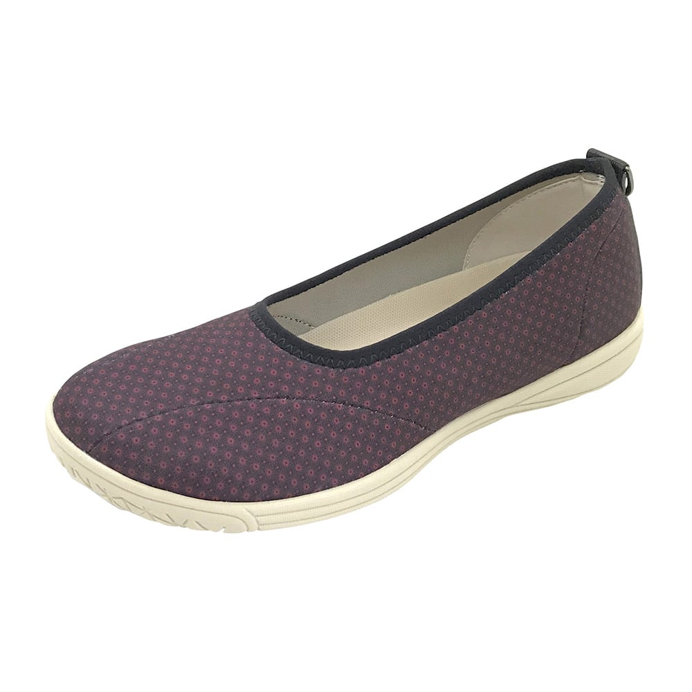 リハビリシューズ すたこらさんソフト晴88 ワイン 23cm