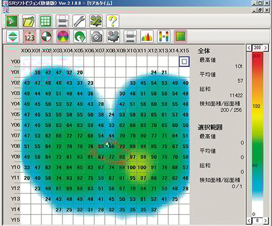 SRソフトビジョン 数値版 SVZB4545L 体圧分散などの測定に