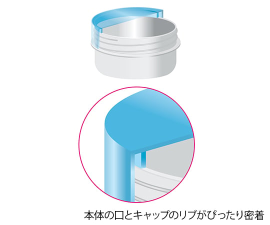 7-6652-08 プラ壷（未滅菌） 11mL 100個入 オレンジ A-2