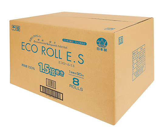 トイレットペーパー ECO ROLL E.S 8ロール×12パック入 ES90