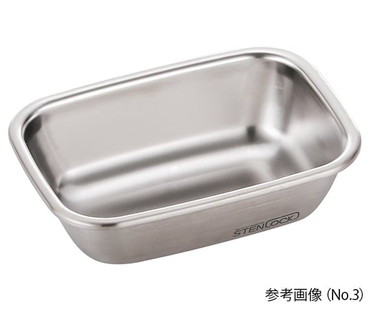 7-6954-01 ステンレス角型容器 300mL No.3