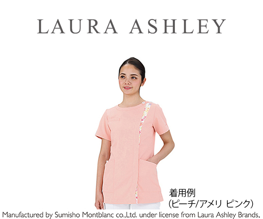 スクラブ ローラ アシュレイ ピーチ/ピンク L