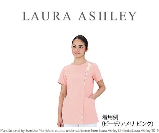 スクラブ ローラ アシュレイ ピーチ/ピンク 3L