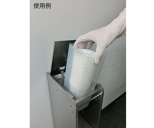 日邦産業7-7208-01　採尿カップ用ごみ箱　採尿カップコレクター・カサネラ　リユースタイプ（カートリッジ）