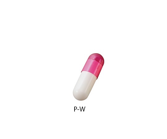日本薬局方カプセル2号（カラーカプセル）　クリアーピンク/ホワイト　P-W