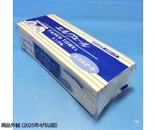 7-7472-11 エルヴェール ペーパータオルエコスマート シングル 小判