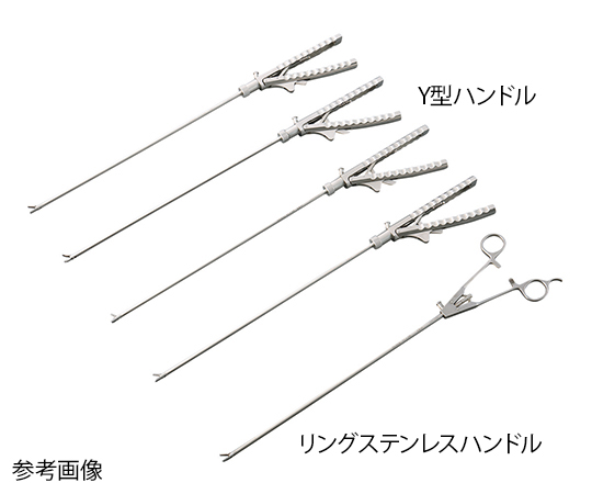 鏡視下持針器　Y型チタンハンドル　針角度自動　溝タイプ