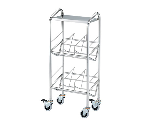 ナビス(アズワン)7-7693-02 カルテワゴン（筆記台付き・パイプタイプ） 30P-NS