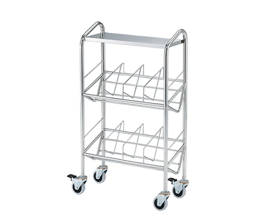 ナビス(アズワン)7-7693-03 カルテワゴン（筆記台付き・パイプタイプ） 40P-NS