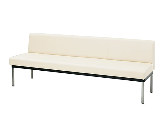 ロビーベンチ（夜光タイプ・背付き）　ミルク