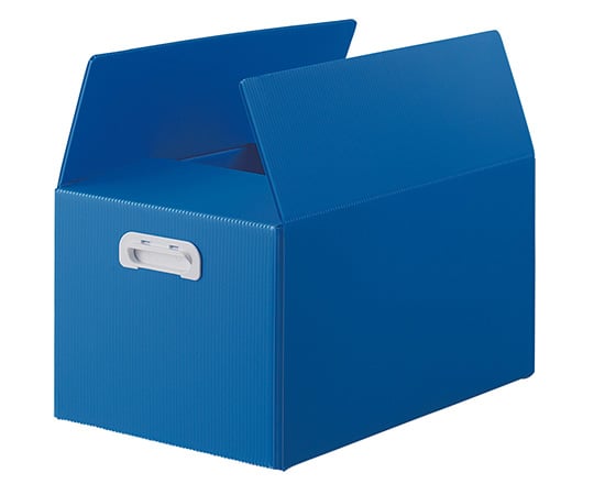 トラスコ中山7-7936-11 ダンボールプラスチックケース ブルー 38L TDP-KMD-5B