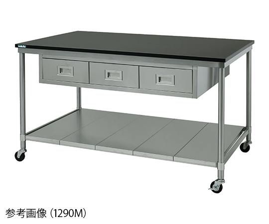 メラミン天板作業台　両面式　1500×900×850