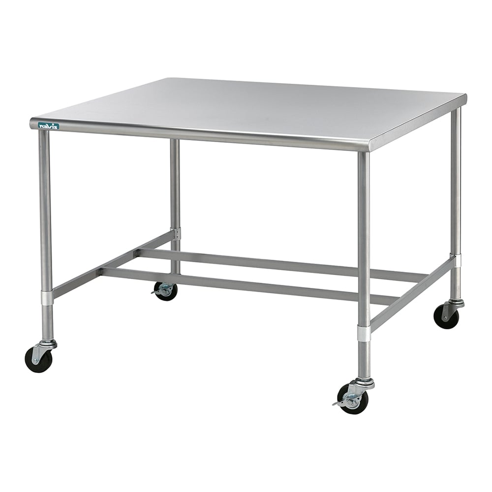 7-7974-03 作業台（キャスター付き） 両面式 1800×900×850 1890C