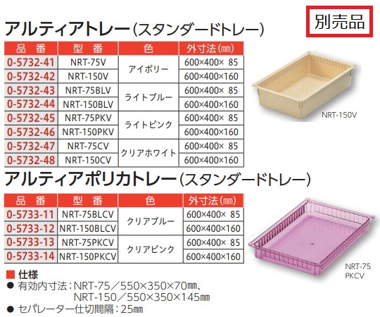 アズワン ハートフルトレーワゴン HW-SH (7-7992-04)-