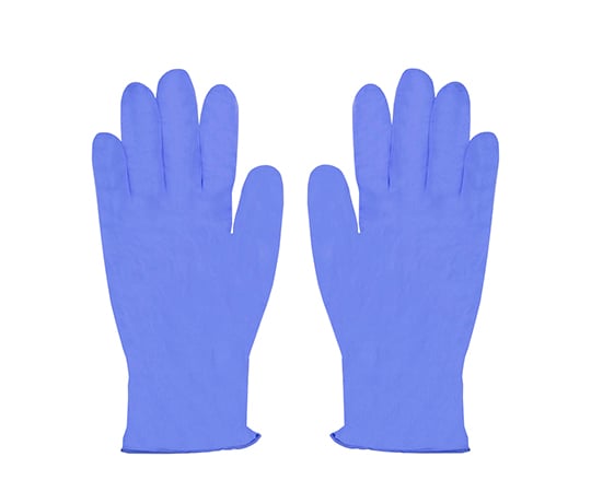 7-8025-01 抗菌性ニトリル手袋（パウダーフリー） 100枚入 L