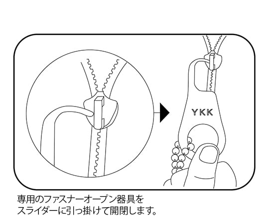 7-8227-01 エコノミーコンビネーション（フルオープン型） S ブルー 5748